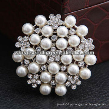 Bridesmaid Flower Girl Casamento Rhinestone Pérola Broches Pinos BH36